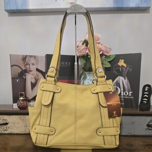 Tignanello Mustard Yellow Shoulder Bag